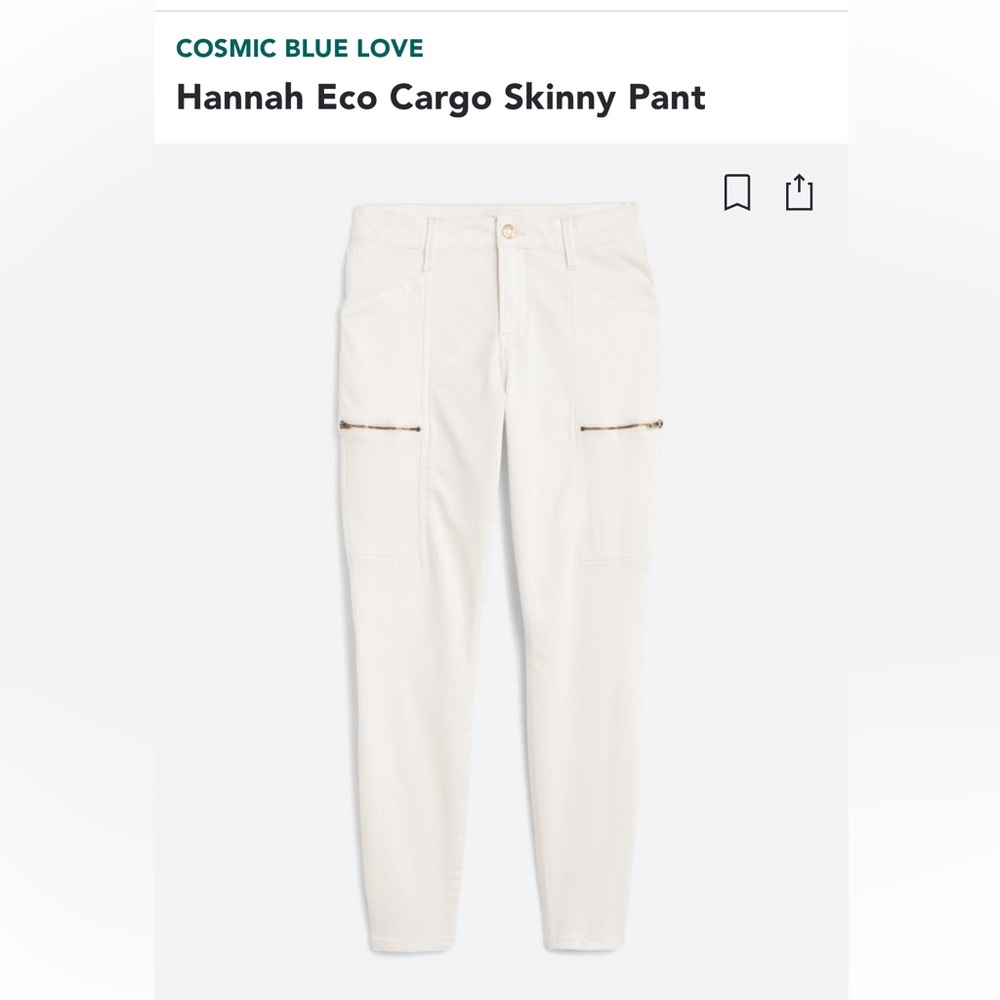 Cosmic Blue Love -Hannah Eco Cargo Skinny Pant